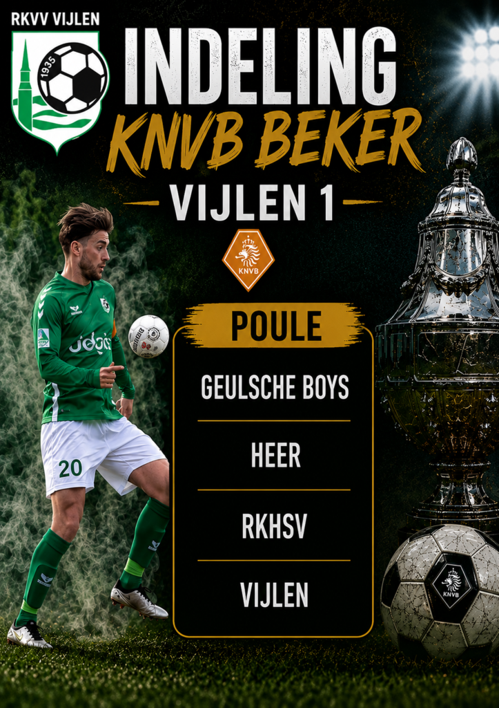 indeling KNVB beker vijlen 1